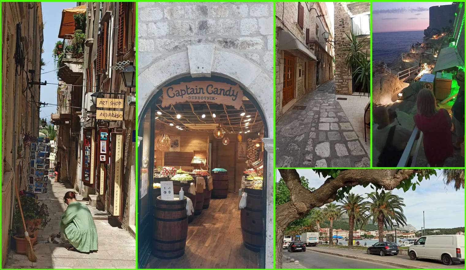 kolaż zdjęć z Chorwacji
